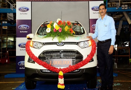 Ford India rolls out last car from Chennai plant, a White EcoSport