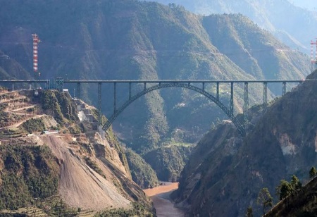 Adani Cement Supplies 65,000 Tonnes for Chenab Bridge