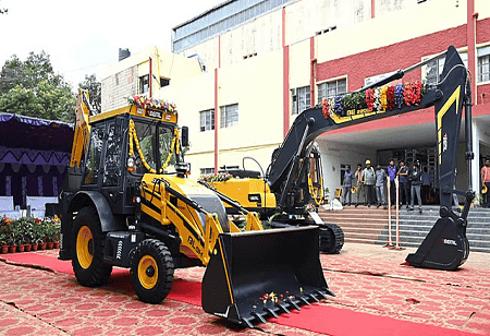  excavator and loader