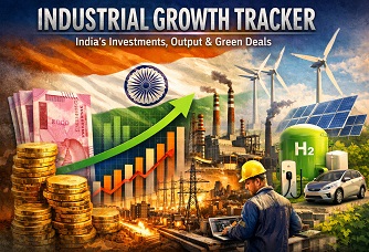 Industrial Growth Tracker: India's Investments, Output & Green Deals