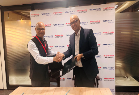 Mahindra Lifespaces signs MoU with Tata Projects Mahindra Lifespaces signs MoU with Tata Projects